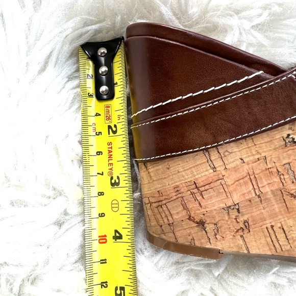 💥Guess Wedges sandals brown cork slip on💫 - Picture 12 of 16